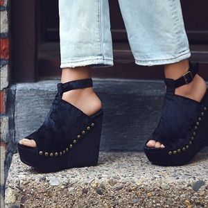 Jeffrey Campbell New Wave Velvet Platforms